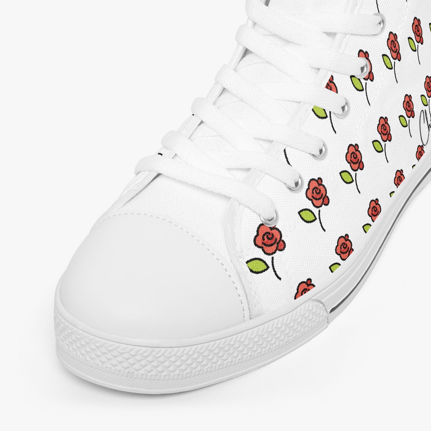 Chitelli's Rose Emoji High Top Sneakers