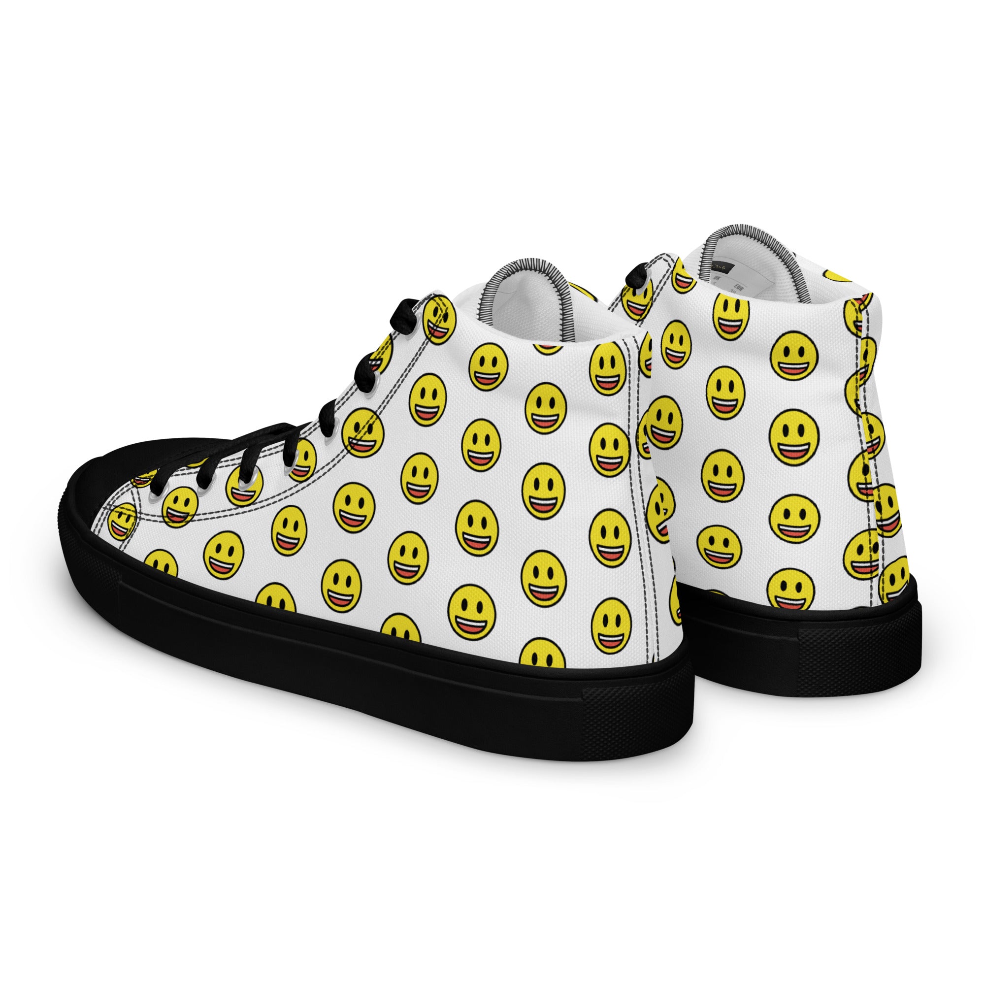 Chitelli's Happy Face Emoji Men's High Top Shoes