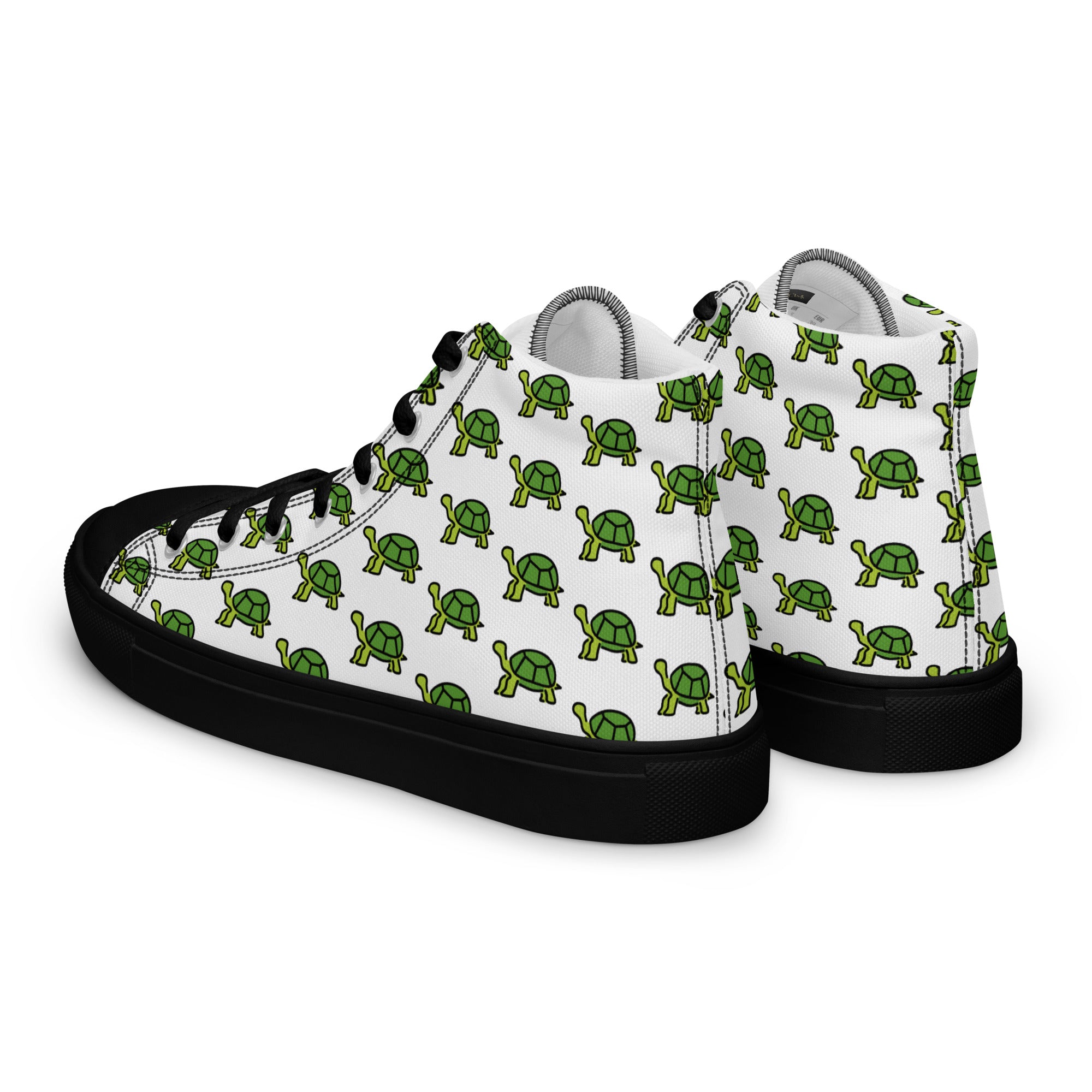 Chitelli's Turtle Emoji Men's High Top Sneakers
