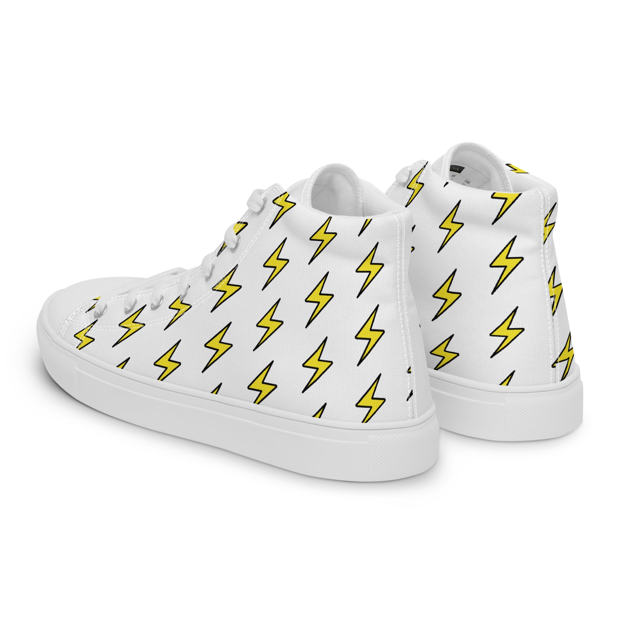 Chitelli's Lightning Emoji Men's High Top Sneakers