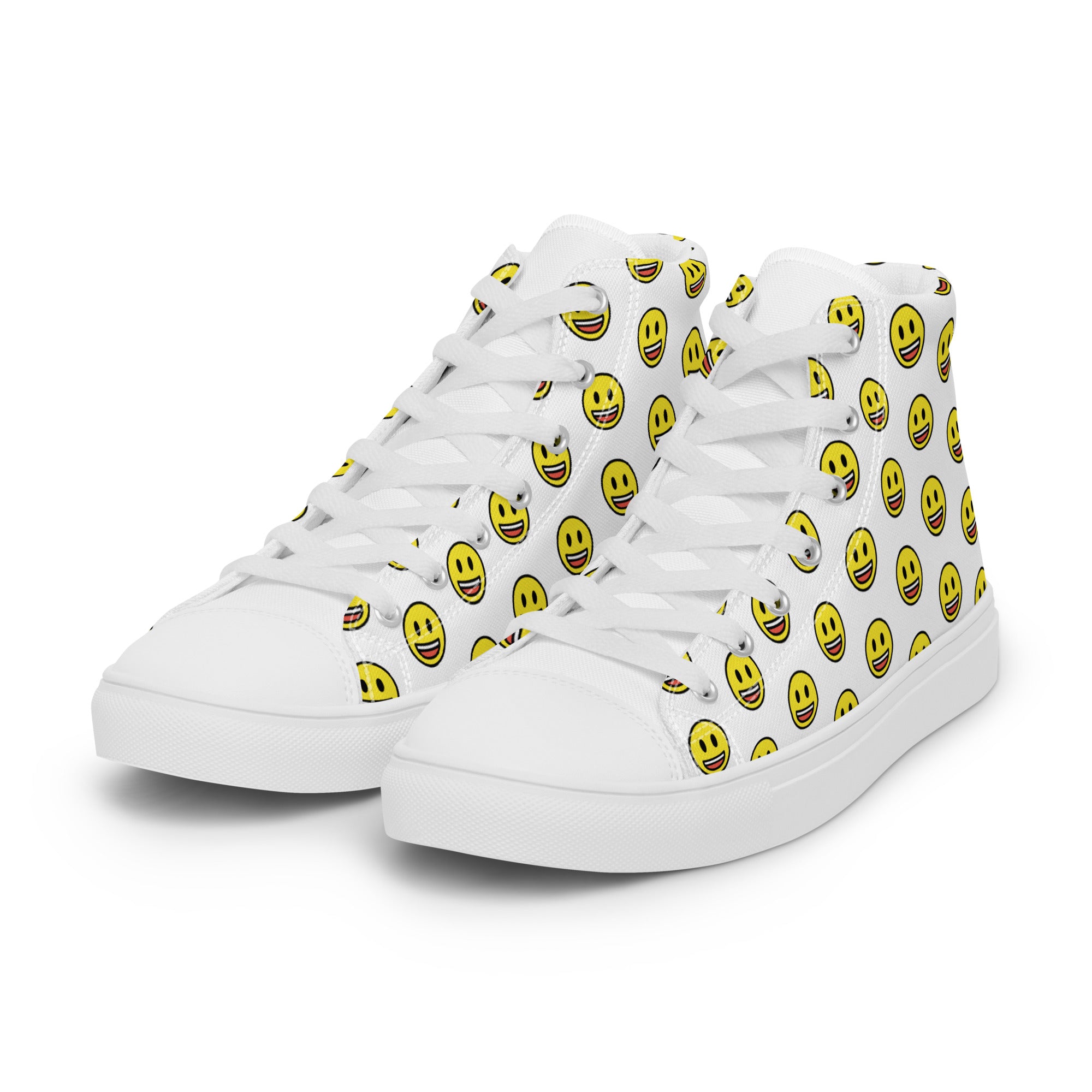 Chitelli's Happy Face Emoji Men's High Top Shoes