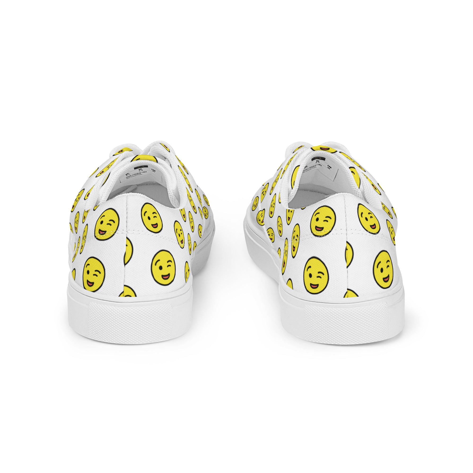 Chitelli's Winking Face Emoji Men's Canvas Shoes