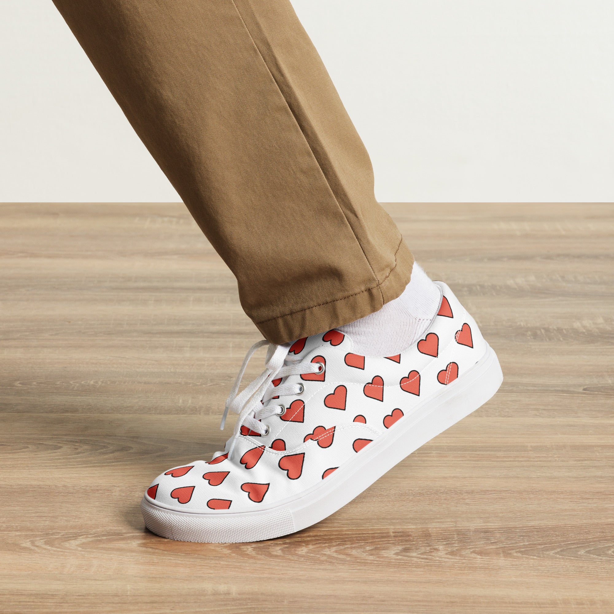 Chitelli's Heart Emoji Men's Canvas Shoes