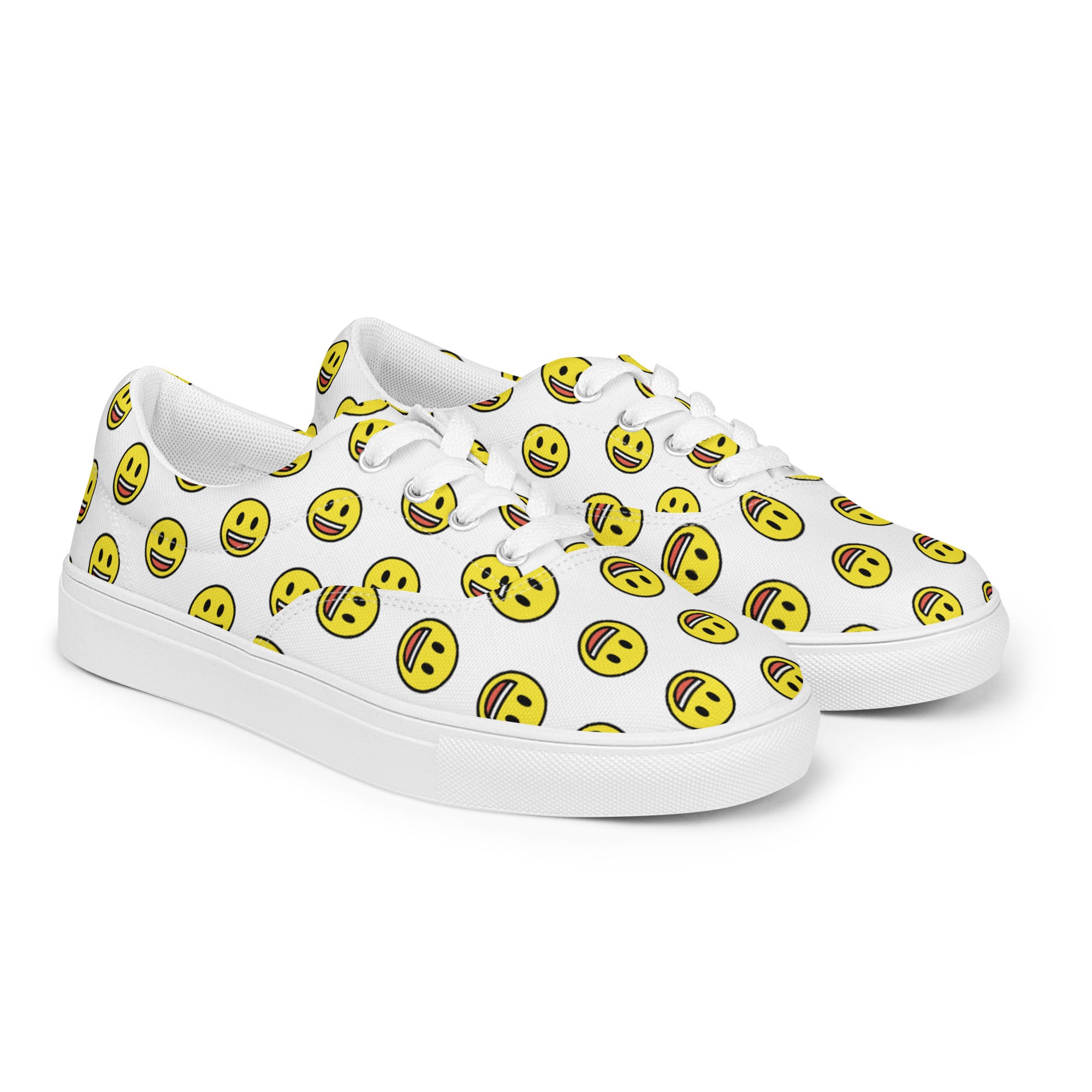 Chitelli's Happy Face Emoji Men's Canvas Shoes