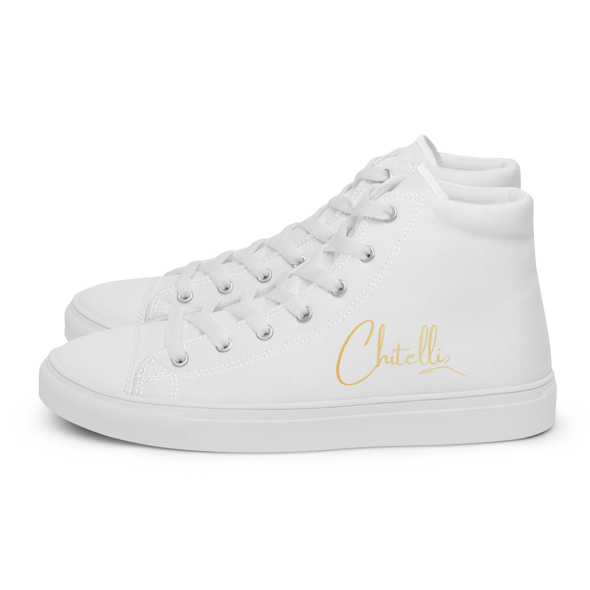 Chitelli's Clean White Women's High Top Sneakers