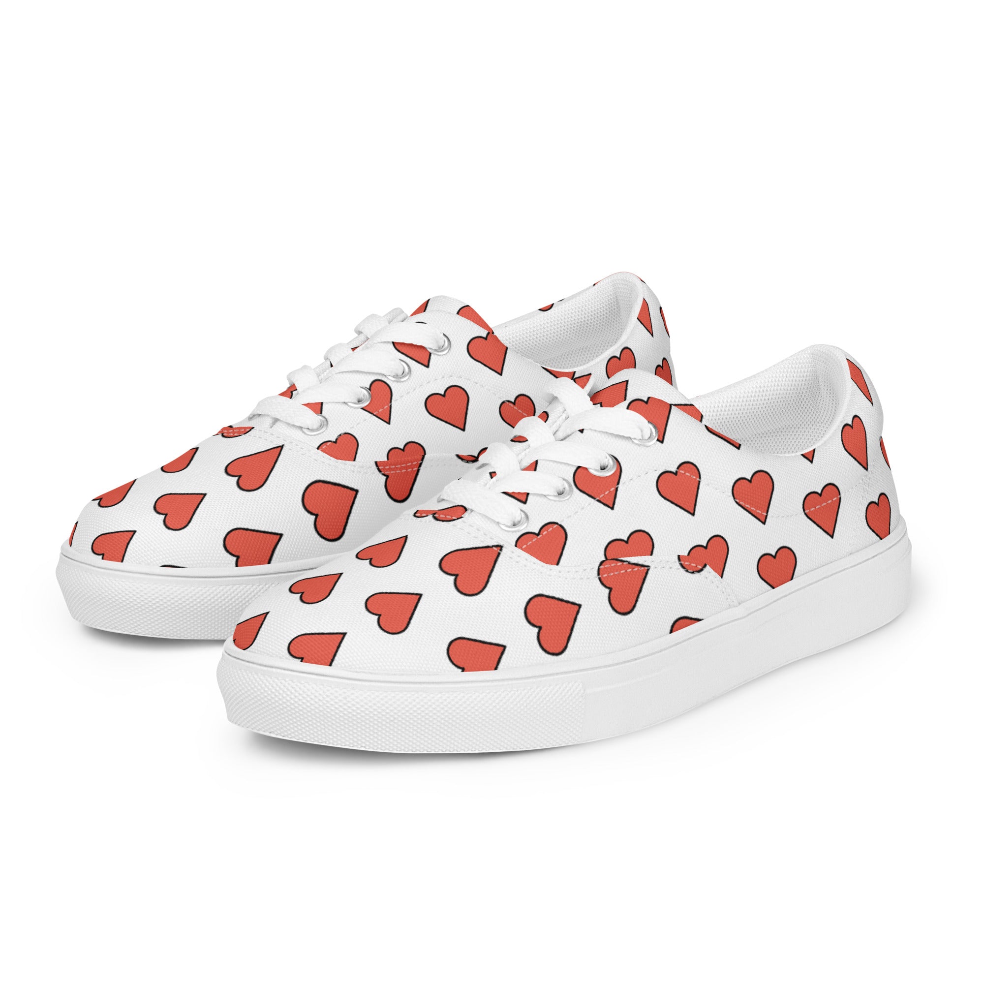 Chitelli's Heart Emoji Women's Canvas Shoes